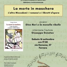 Giuseppe Donateo – La morte in maschera – 16 settembre 2023